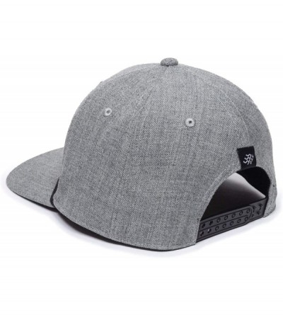 Baseball Caps Peak Embossed Suede Patch Hat - Adjustable Baseball Cap w/Plastic Snapback Closure Heather Gray - CB18ZOAEUTI $...