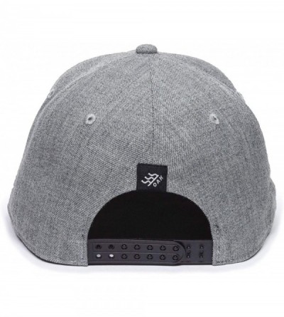 Baseball Caps Peak Embossed Suede Patch Hat - Adjustable Baseball Cap w/Plastic Snapback Closure Heather Gray - CB18ZOAEUTI $...