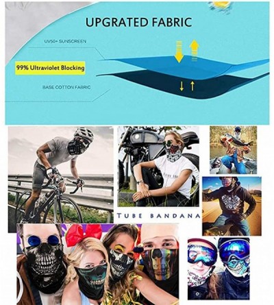Balaclavas 3D Face Mask Seamless Bandana Unisex Headscarf UV Protection Scarf - Color I - CW199ZGIKQ7 $14.86