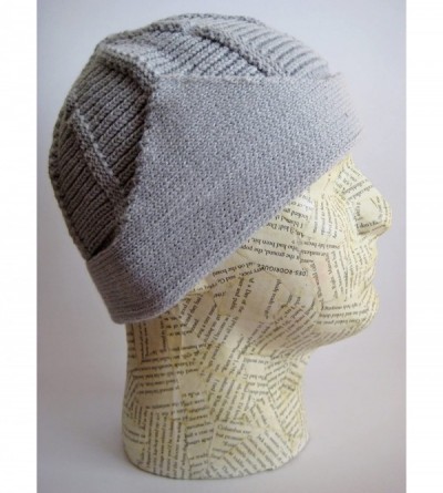 Skullies & Beanies Winter Hat for Men Teens Winter Chunky Knit Beanie Hat Frost Hats - Gray - C211B2NO4DZ $9.71