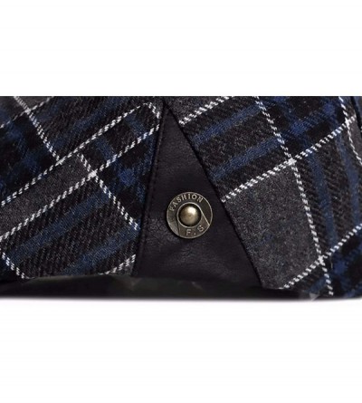 Newsboy Caps Men's /Women Beret Hat Adjustable Plaid Classic Flat Cap Ivy Cabbie Newsboy Hat - Yellow-plaid - CJ18TIR20IX $10.09