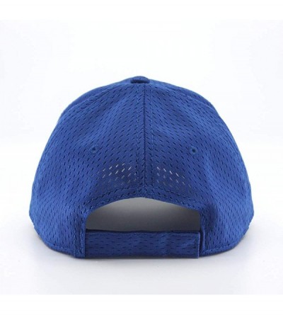 Baseball Caps Plain Pro Cool Mesh Low Profile Adjustable Baseball Cap - Royal - CO18I60IN5M $10.09