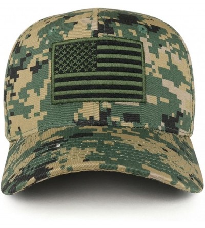 Baseball Caps American Flag Embroidered Camo Tactical Operator Structured Cotton Cap - Mcu - CE183KIME5Y $39.19