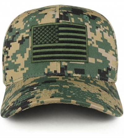 Baseball Caps American Flag Embroidered Camo Tactical Operator Structured Cotton Cap - Mcu - CE183KIME5Y $22.13