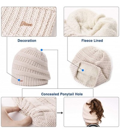 Skullies & Beanies Womens Knit Visor Beanie Newsboy Cap Winter Warm Hat Cold Snow Weather Girl 55-60cm - 99724-beige - CO18II...