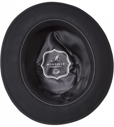 Fedoras Bogart Men's Felt Hat - Black - CT11H4GYAZ5 $36.17