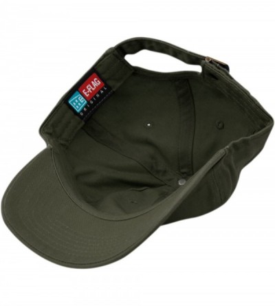 Baseball Caps Washed Low Profile Cotton and Denim Baseball Cap - Olive - CL12O1Z0W37 $7.90