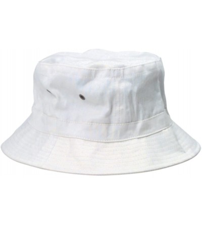 Bucket Hats Hunter S. Thompson White Bucket Hat - CC11VYYKXX7 $12.51