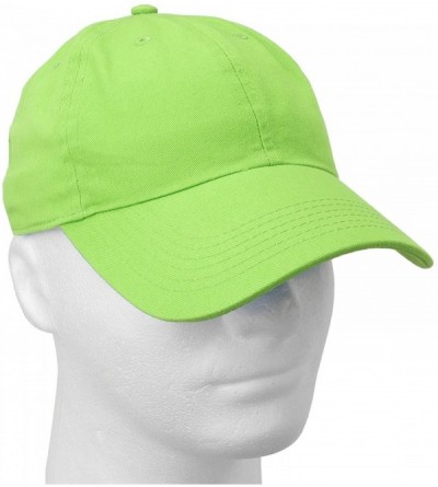 Baseball Caps 12-Pack Wholesale Classic Baseball Cap 100% Cotton Soft Adjustable Size - Light Green - C118E6L3CAD $45.29