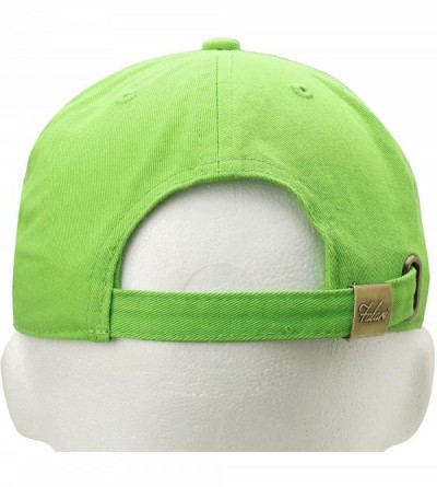 Baseball Caps 12-Pack Wholesale Classic Baseball Cap 100% Cotton Soft Adjustable Size - Light Green - C118E6L3CAD $45.29