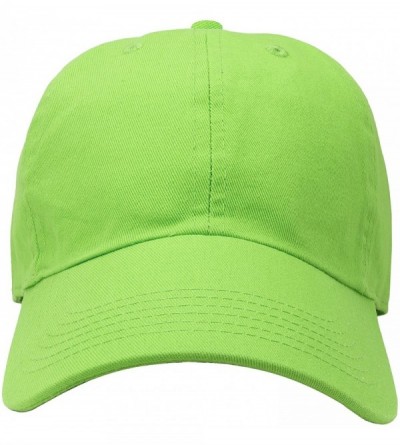 Baseball Caps 12-Pack Wholesale Classic Baseball Cap 100% Cotton Soft Adjustable Size - Light Green - C118E6L3CAD $45.29