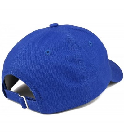 Baseball Caps Air Defense Logo Embroidered Low Profile Brushed Cotton Cap - Royal - CR189D6LXWW $17.80