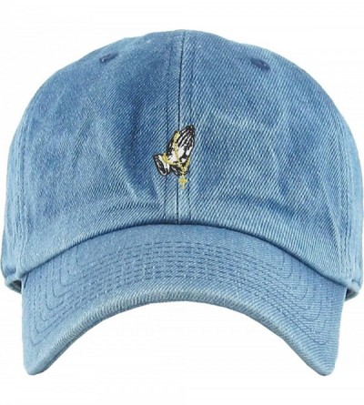 Baseball Caps Praying Hands Rosary Savage Dad Hat Baseball Cap Unconstructed Polo Style Adjustable - CJ185NGATLN $8.68