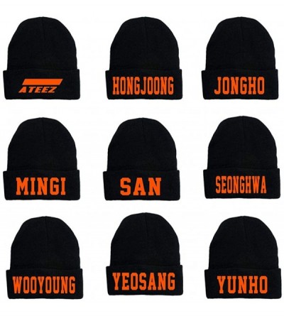 Skullies & Beanies ATEEZ Beanie Hongjoong Jongho Mingi San Seonghwa Wooyoung Yeosang Yunho Beanie Knitted Hat Cap(Yeosang) - ...