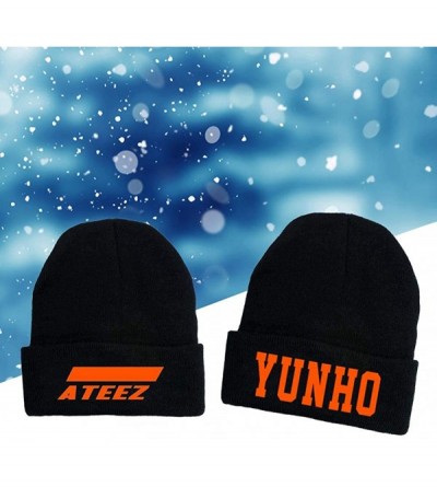 Skullies & Beanies ATEEZ Beanie Hongjoong Jongho Mingi San Seonghwa Wooyoung Yeosang Yunho Beanie Knitted Hat Cap(Yeosang) - ...