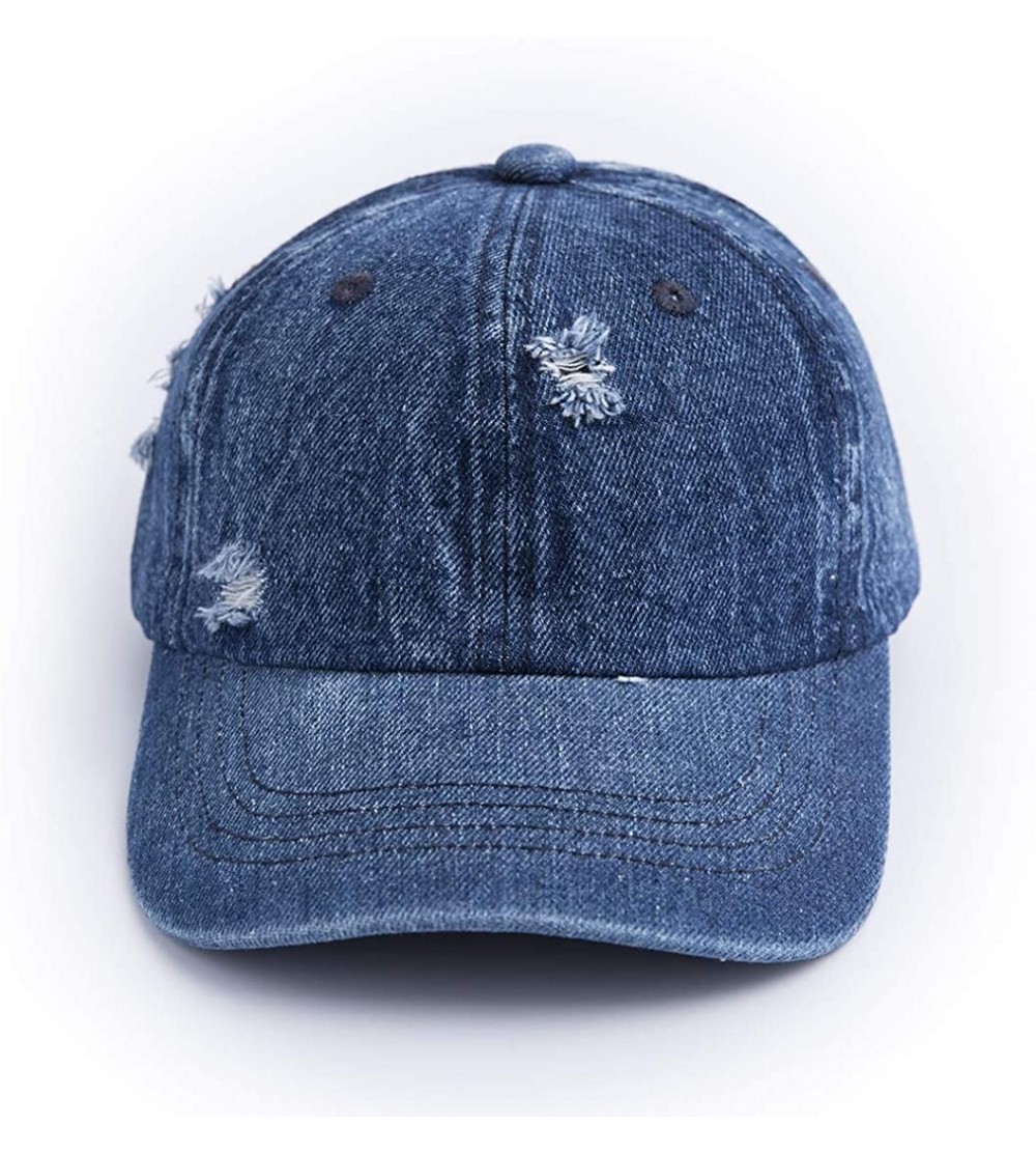 Baseball Caps Base Ball Cap for Women and Men Kids - Blue Blue Jean - C318Y64QUGX $10.83