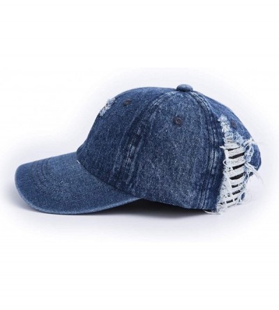 Baseball Caps Base Ball Cap for Women and Men Kids - Blue Blue Jean - C318Y64QUGX $10.83