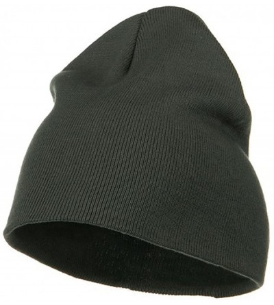 Skullies & Beanies Big Size Superior Cotton Short Knit Beanie - Grey - CN112GBW4Z7 $23.13