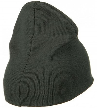 Skullies & Beanies Big Size Superior Cotton Short Knit Beanie - Grey - CN112GBW4Z7 $23.13