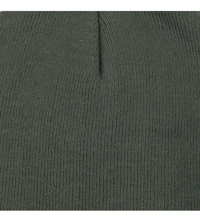 Skullies & Beanies Big Size Superior Cotton Short Knit Beanie - Grey - CN112GBW4Z7 $23.13