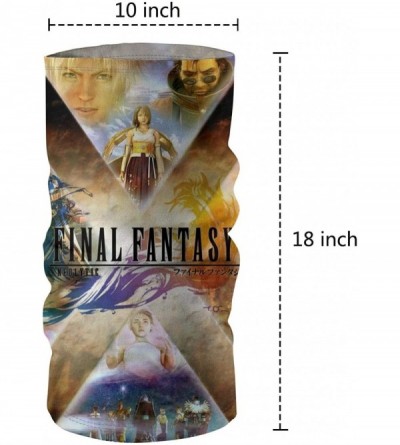 Balaclavas Handscarf Final Fantasy X Seamless Bandana Balaclava - White-97 - CK1983UKXRY $12.99