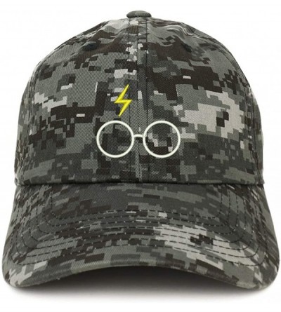 Baseball Caps Harry Glasses Embroidered Soft Cotton Adjustable Cap Dad Hat - Digital Night Camo - CB18KDMMZ9I $16.08