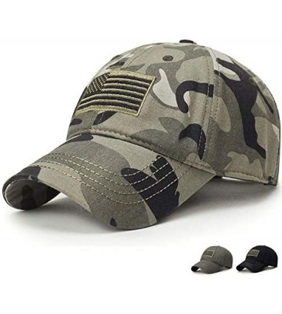 Baseball Caps USA Flag Baseball Cap Army Embroidery Cotton Dad Hat Male America Trucker Cap - Camo - CQ18WTG6KW2 $11.78