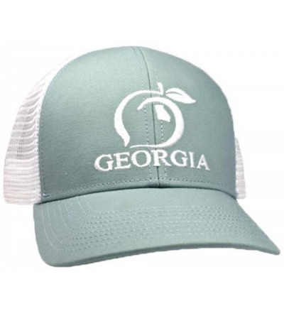 Baseball Caps Original Georgia Trucker Hat - Sage Green - CK18LKHNOQD $31.30