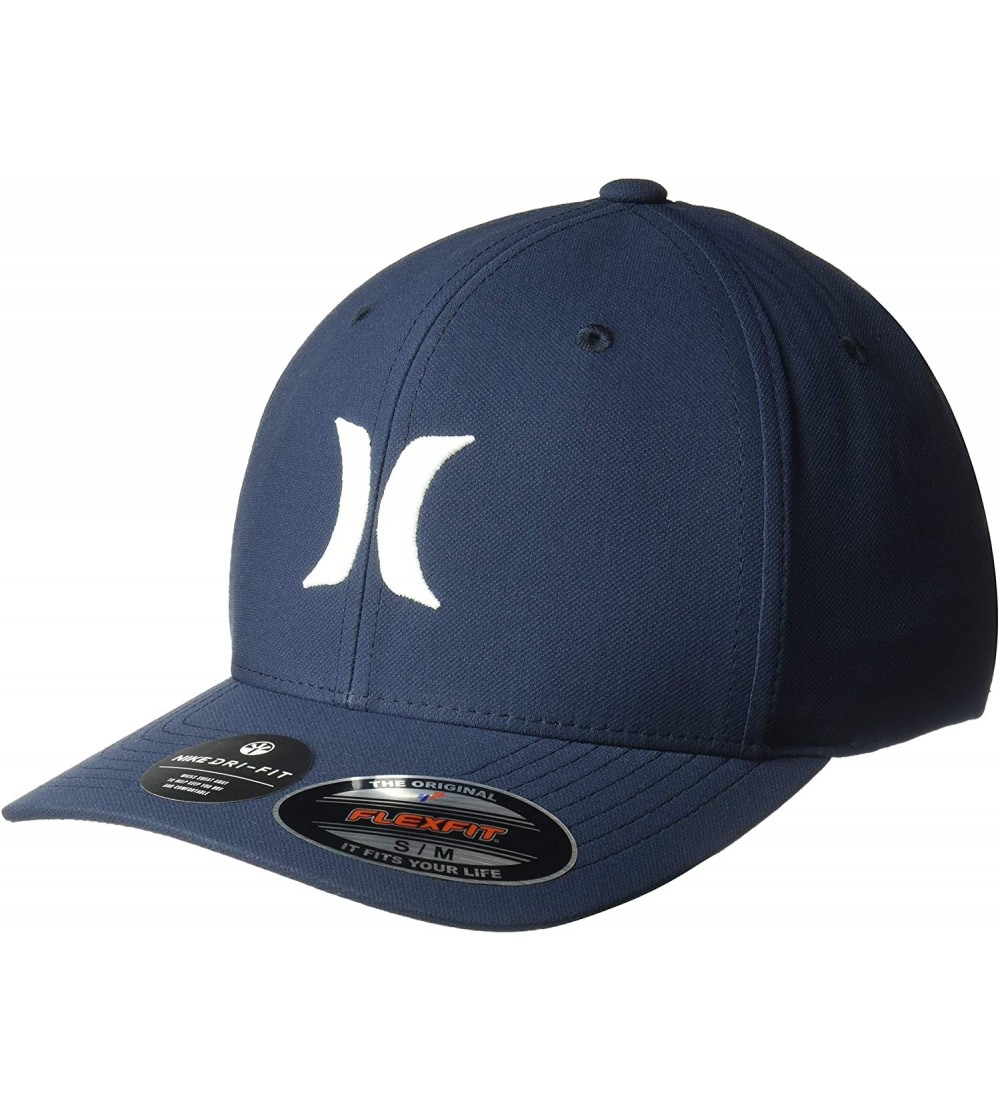 Baseball Caps Men's Dri-fit One & Only Flexfit Baseball Cap - Obsidian/White - C718L3WWSI8 $30.36