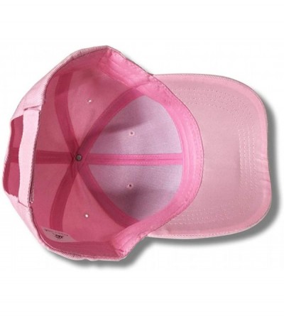 Baseball Caps Rose Embroidered Adjustable Hat- Couples Baseball Sun Visor Cap - Pink - CE18RTG9DG2 $11.72