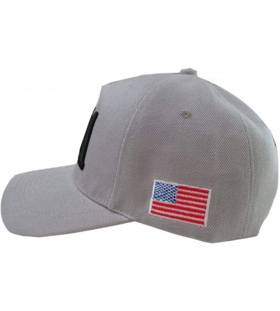 Baseball Caps Make America Great Again Donald Trump MAGA Baseball Cap Hat - Gray Usa Flag 45 - CY18S6LXW62 $7.87