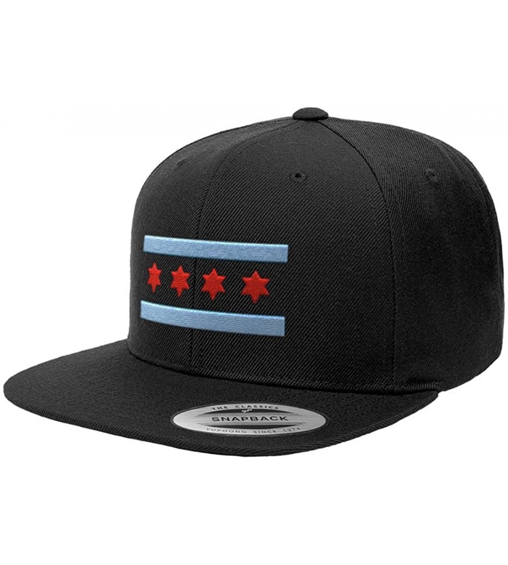 Baseball Caps Illinois Premium Classic Snapback Yupoong Flexfit 6089 - Black - CJ1808XDA32 $27.49