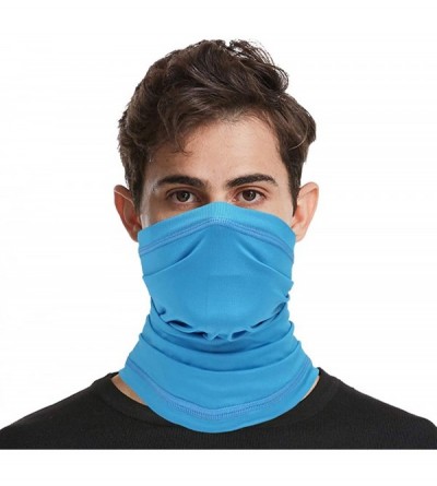 Balaclavas Summer Neck Gaiter Scarf- Cooling Cycling Mask- Breathable Fishing Mask Face Bandana - Light Blue - CY198O5L6QQ $1...