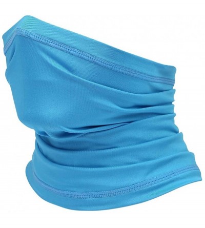 Balaclavas Summer Neck Gaiter Scarf- Cooling Cycling Mask- Breathable Fishing Mask Face Bandana - Light Blue - CY198O5L6QQ $1...