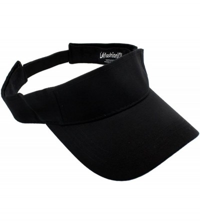 Baseball Caps Sun Sports Visor Hat Cap - Classic Cotton for Men Women - Black - C912NYUX3O0 $18.35