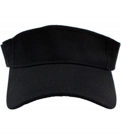 Baseball Caps Sun Sports Visor Hat Cap - Classic Cotton for Men Women - Black - C912NYUX3O0 $8.34