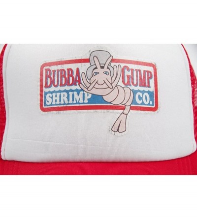 Baseball Caps Adult Gump Running Hat- Shrimp Mesh Baseball Trucker Cap- Cosplay Costumes - Red-3 - C718COHR4RS $7.75