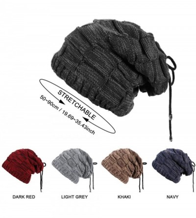 Skullies & Beanies Womens Ponytail Messy Bun Beanie Hat & Touchscreen Gloves-Fleece Lined Thick Soft Warm Chunky Beanie Hats ...