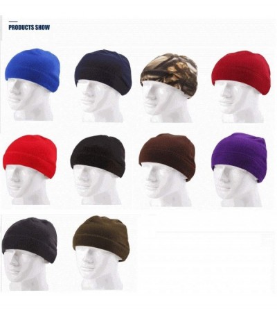 Skullies & Beanies Synthetic Microfleece Tactical Polartec Military - Red - CA18MG8ADL2 $12.66