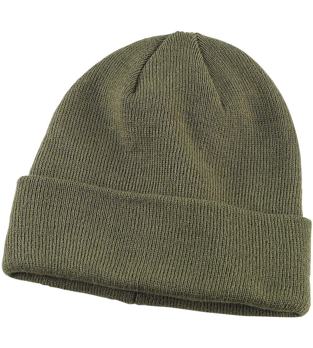 Skullies & Beanies BX031 Watch Cap - Olive - CO11J3AMR9V $8.70