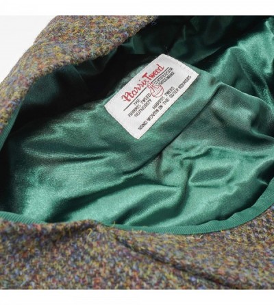 Newsboy Caps Dingwall 8 Piece Flat Cap - 100% Handwoven Wool - Harris Tweed - Water Resistant - Woodland - C218ZO3SM8O $44.78