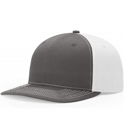 Baseball Caps Unisex 312 Twill-Back Trucker Adjustable Backstrap Baseball Cap - Charcoal/White - CK18HE00TNI $7.78