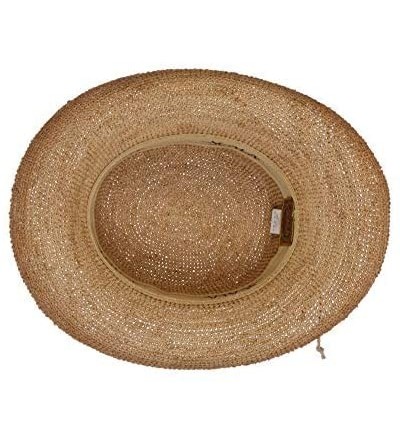 Sun Hats Women's Crocheted Raffia Hat with Drawstring - Tea - CI119GAKLQT $59.22