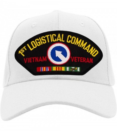 Baseball Caps 1st Logistical Command - Vietnam Hat/Ballcap Adjustable One Size Fits Most - White - CJ18OQW4NWN $24.19