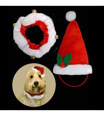 Headbands Unisex Christmas Accessories Costume Headband Elf Santa All Mix & Match - Pet Dog Santa Hat & Collar - C2188K7IMAT ...