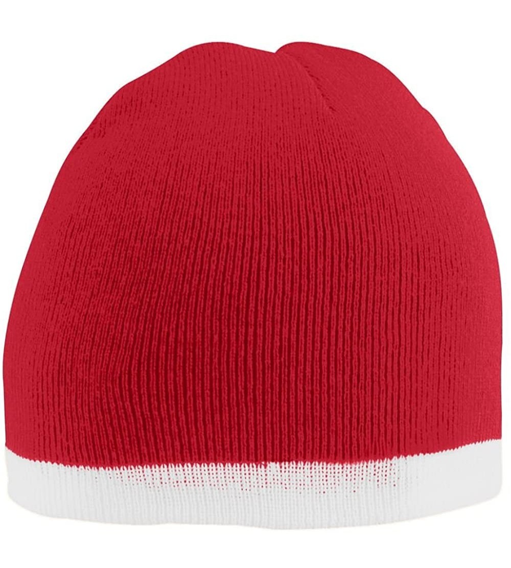 Skullies & Beanies Mens 6820 - Red/White - CY11RGJ1QBR $8.77