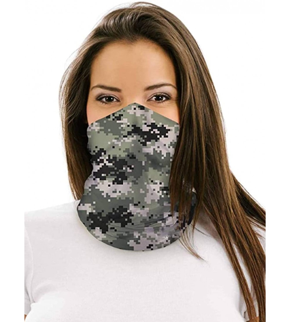 Balaclavas Triangular Bandana Neck Gaiter Balaclava Hanging Ear Bandana for Women Men Outdoor sports - B-green309 - CQ1987ZMG...