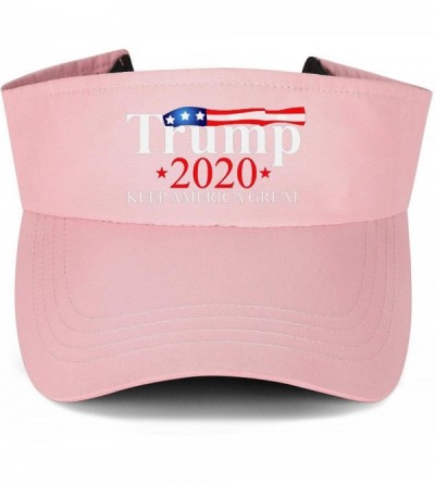 Visors Trump 2020 Visor Hats Women Mens Adjustable Hats for Golf Tennis Tennis Cycling Running & Hiking - CI18ZDH3GH4 $20.33