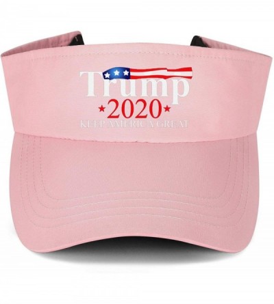 Visors Trump 2020 Visor Hats Women Mens Adjustable Hats for Golf Tennis Tennis Cycling Running & Hiking - CI18ZDH3GH4 $20.33