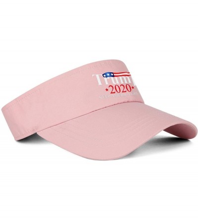 Visors Trump 2020 Visor Hats Women Mens Adjustable Hats for Golf Tennis Tennis Cycling Running & Hiking - CI18ZDH3GH4 $20.33